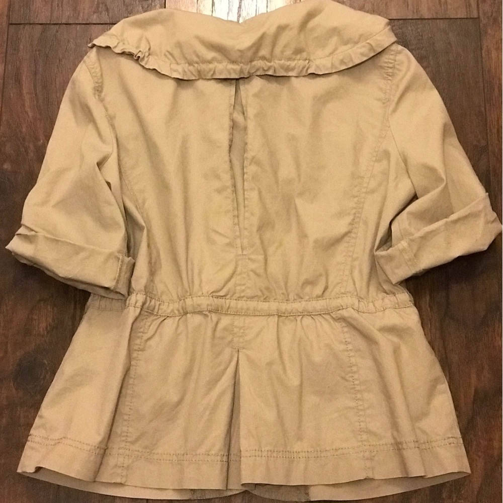 ANN TAYLOR LOFT TAN UTILITY JACKET SIZE MP - Picture 6 of 7